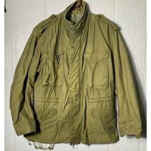 US Military Vietnam War Era M-65 Cold Weather Field Jacket - Heavily Distressed